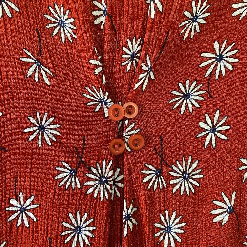 flowy tank | rust floral | 2X